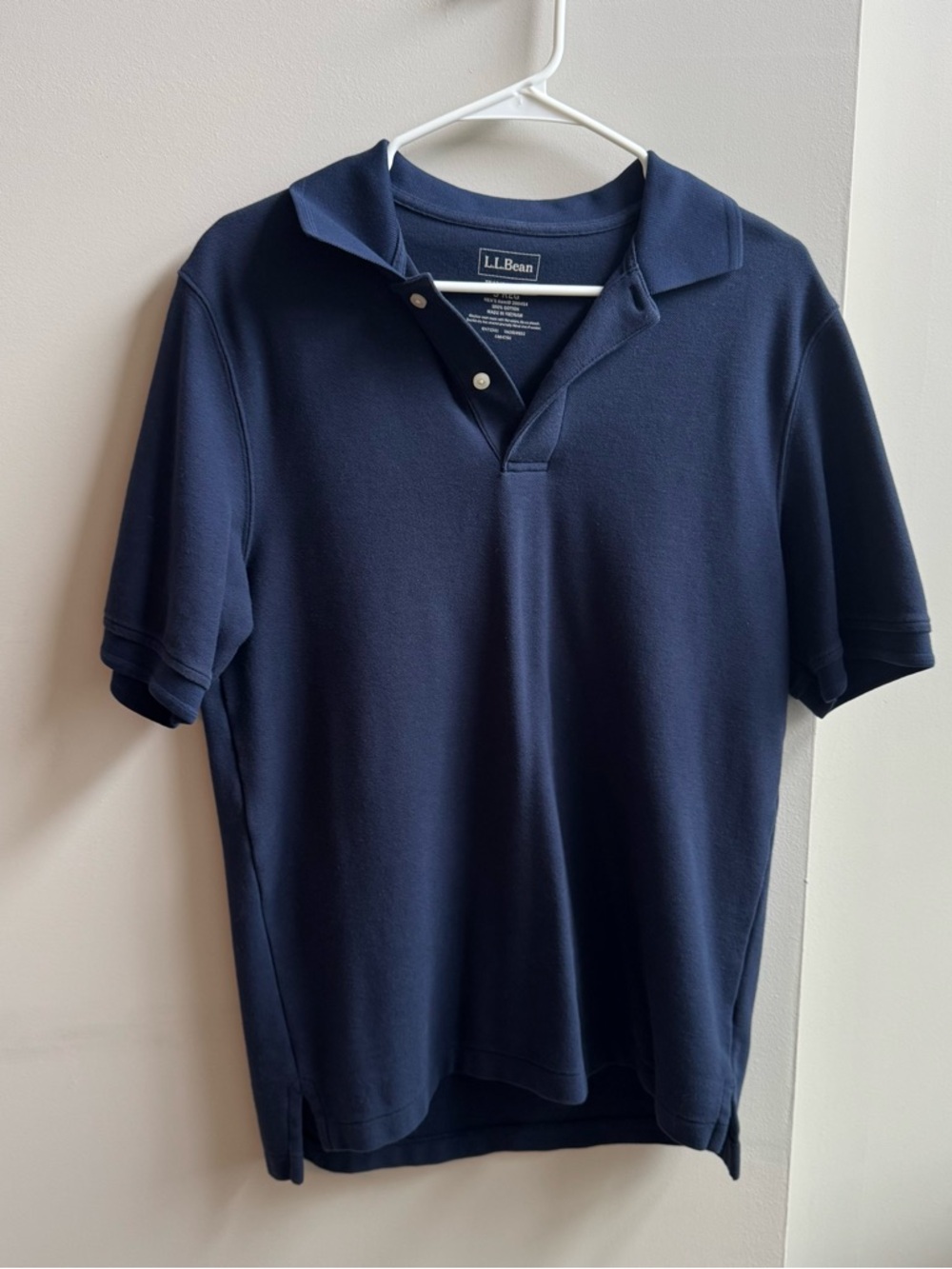 L.L.Bean Navy Short Sleeve Crewneck Tee